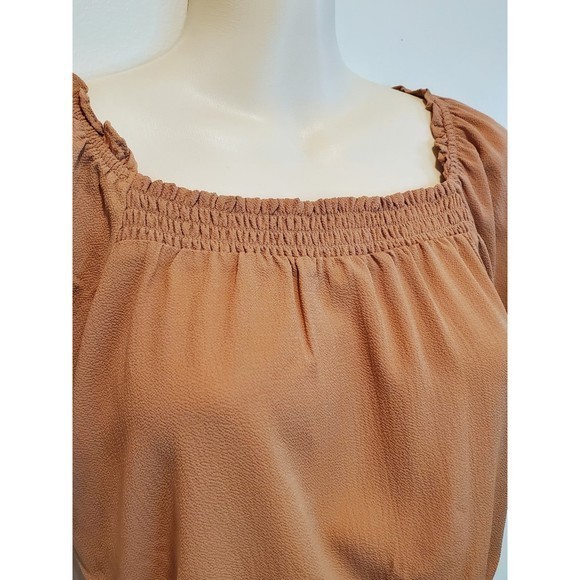 Pink Rose Women's Caramel Crop top Sz‎ Sm - Picture 4 of 8